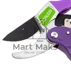 Секатор прямого реза Palisad 200 мм, храповой механизм, металлические обрезиненные рукоятки