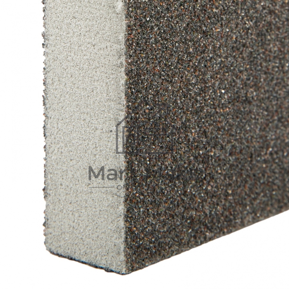 Губка для шлифования, 120 х 90 х 25 мм, трапеция, мягкая, P 60 Matrix
