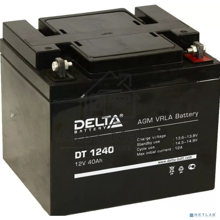 Батарея Delta DT 1240 (12V, 40Ah)