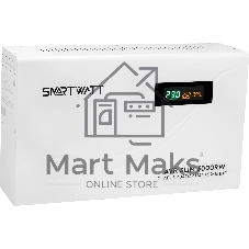 Настенный стабилизатор напряжения SMARTWATT AVR SLIM 3000RW (100W - 260W, 3000VA, 3 кВт, 50 Гц, LED-дисплей, релейный, Н