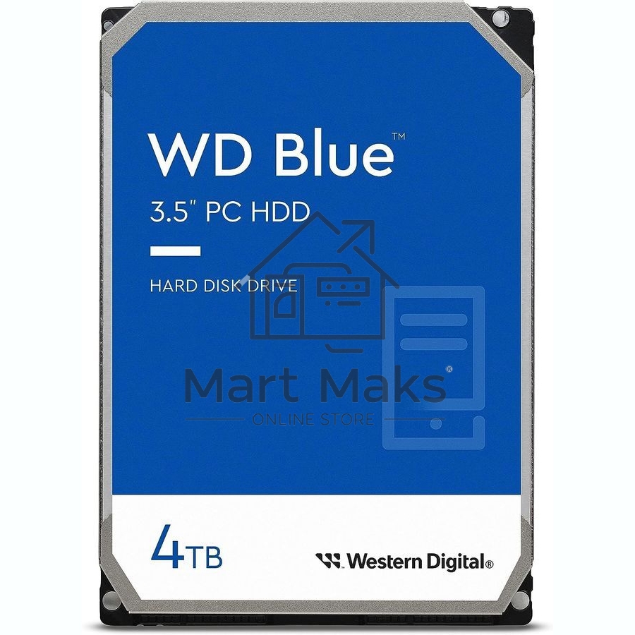 Жесткий диск Western Digital SATA 4TB 6GB/S 256MB BLUE WD40EZAX