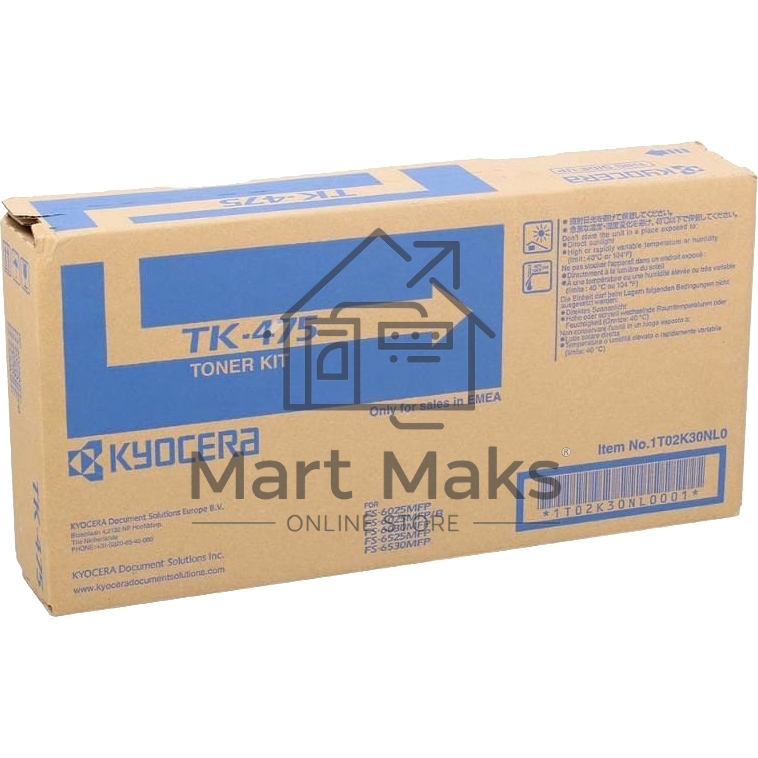 Картридж лазерный Kyocera TK-475 (1T02K30NL0) черный для FS-6025MFP/6025MFP/B/FS-6030MFP/FS-6525MFP 15000 стр.