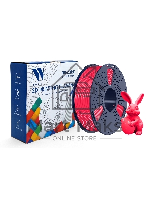 Филамент NVPrint PETG Glow Red для 3D печати диаметр 1.75мм длина 330 метров масса 1 кг