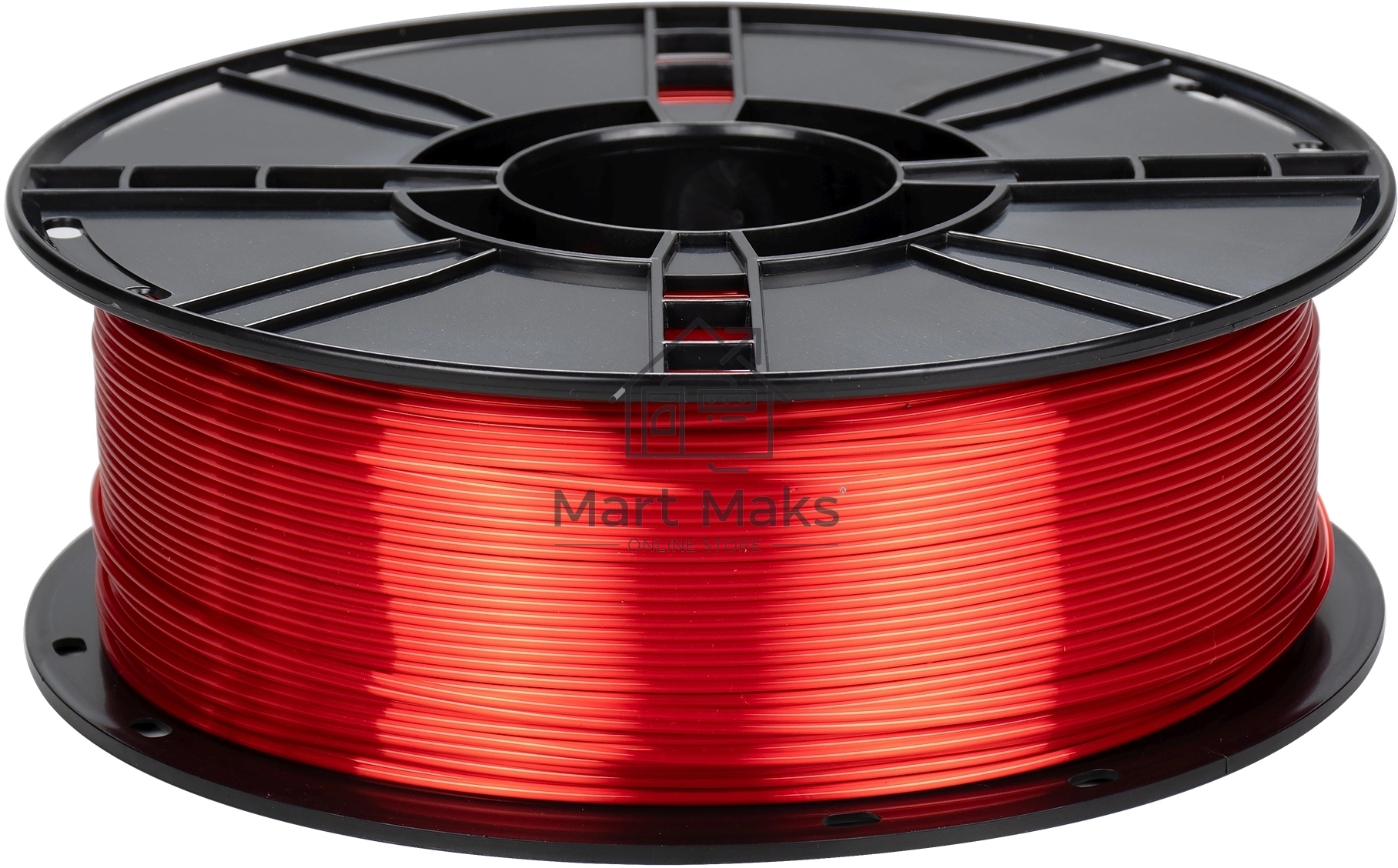 Пластик для принтера 3D Cactus CS-3D-PLA-1KG-S-RED PLA SILK d1.75мм 1кг L326м 1цв.