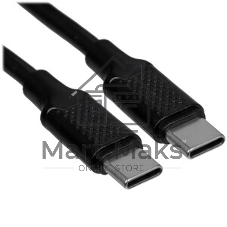 Кабель USB2.0 Cablexpert ССP-USB2.0-240W-2M Type-C/Type-C, 5А, 240Вт, PD3.1/QC4.0, медь, алюминиевые коннекторы, оплетка, 2м, черный, пакет