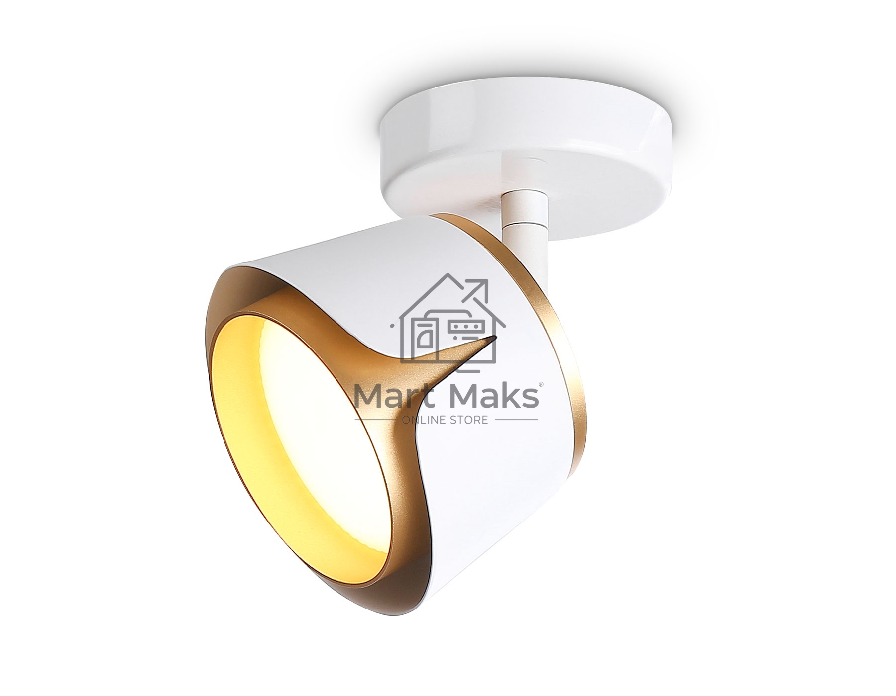Светильник Ambrella light TN71224 WH/GD белый/золото GX53 D100*147