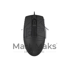 Мышь проводная A4Tech OP-330 черный, 1200 dpi, USB, кнопки - 3