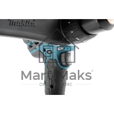 Дрель-шуруповерт Makita DHP458RFE аккумуляторная ударная[DHP458RFE]{18В,2х3Ач Li-ion,БЗП-13мм,0-400\2000об\м,91\58Нм,2.3кг,чем,мет редуктор,бок рукоятка}