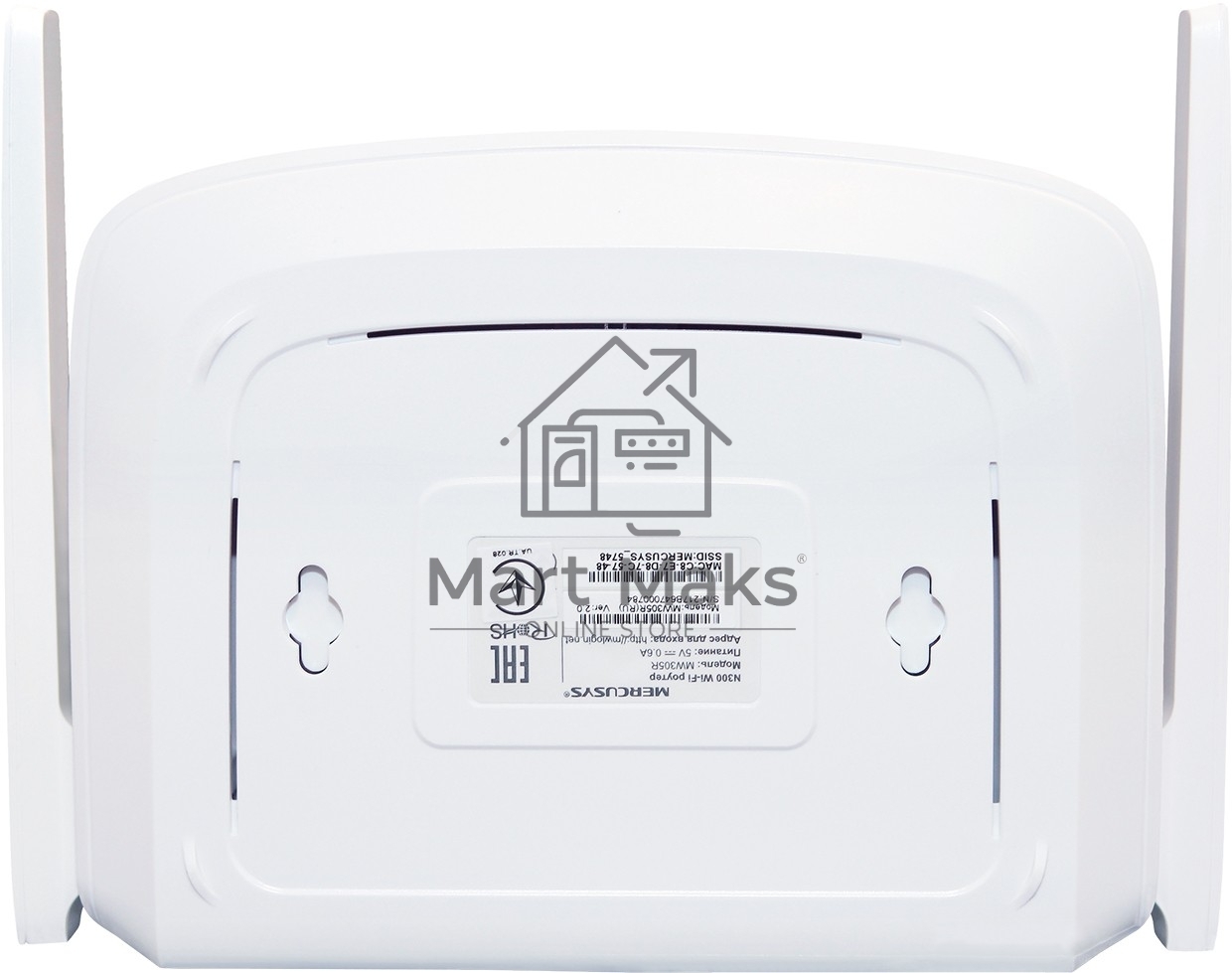 Маршрутизатор Mercusys MW305R Wi-Fi роутер 300 Мбит/с 2,4 ГГц, 1 порт WAN 10/100 Мбит/с + 4 порта LAN 10/100 Мбит/с, 2 фиксированные антенны