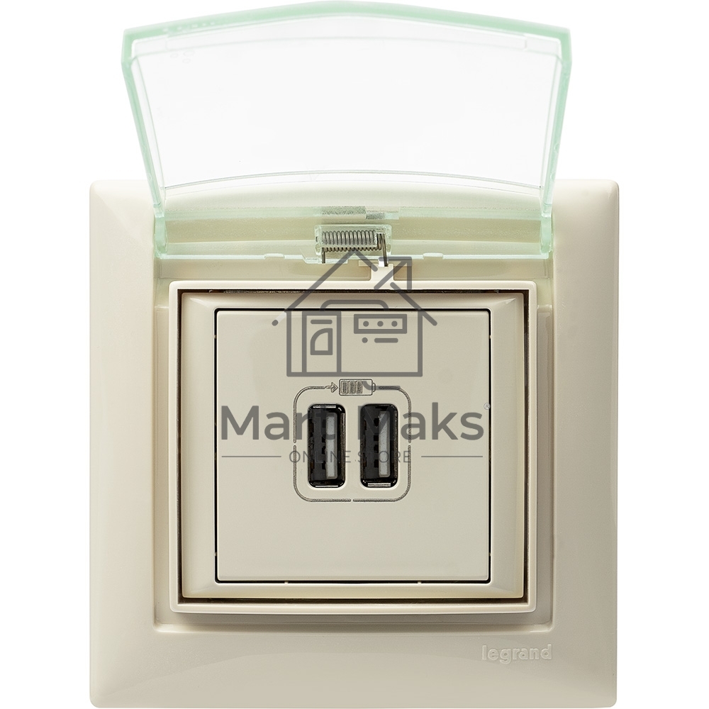 Розетка 2-ая USB 774170 Legrand Valena Сл. кость