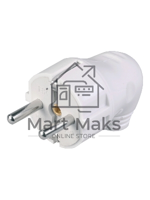 Вилка Iek EVP11-16-01-K01 ВПу11-01-Ст разборная угловая с з/к 16А белая