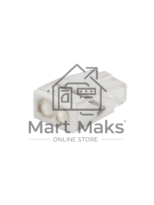 Экспресс-клемма с пастой Rexant СМК 2273-242, 2-проводная 0.5-2.5 мм², прозрачная, блистер (20 шт./уп.)