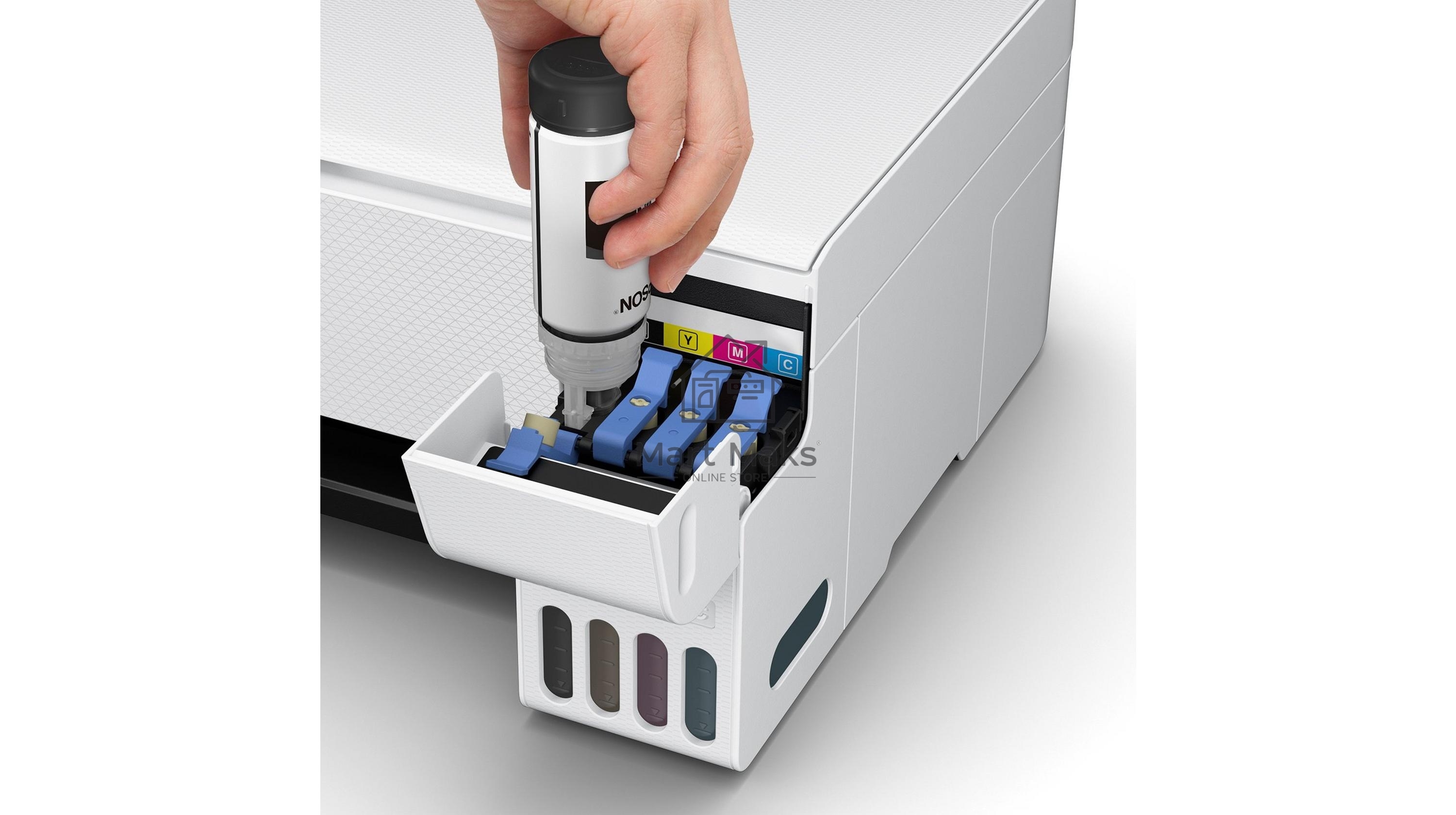 МФУ струйный Epson L3256 (C11CJ67407/C11CJ67414/C11CJ67421/C11CJ67519/C11CJ67504/C11CJ67524/C11CJ67516), A4 цветное, печ. до 10 стр/мин. (ч/б) до 5 стр/мин. (цвет), 1440 x 5760 dpi (печать) 1200x2400dpi (скан.), USB, Wi-Fi