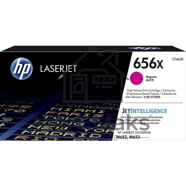 Картридж лазерный HP 656X пурпурный увеличенной емкости для HP CLJ M652/M653 (CF463X) 22000 стр