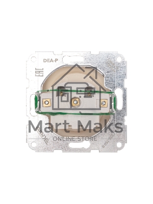 Розетка 1-ая DEA керамика б/з с/у 10А мех. Беж KRANZ (1/10/120)
