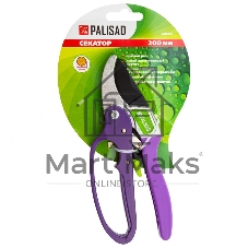 Секатор прямого реза Palisad 200 мм, храповой механизм, металлические обрезиненные рукоятки