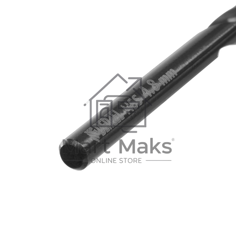 Сверло по металлу, 4,8 мм, HSS-Tin, Golden Tip, 10 шт. Denzel