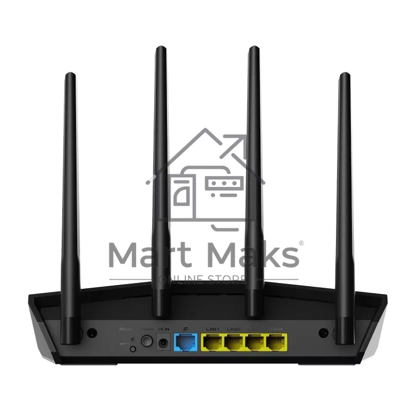 Роутер беспроводной Asus RT-AX57 AX3000 10/100/1000BASE-TX черный