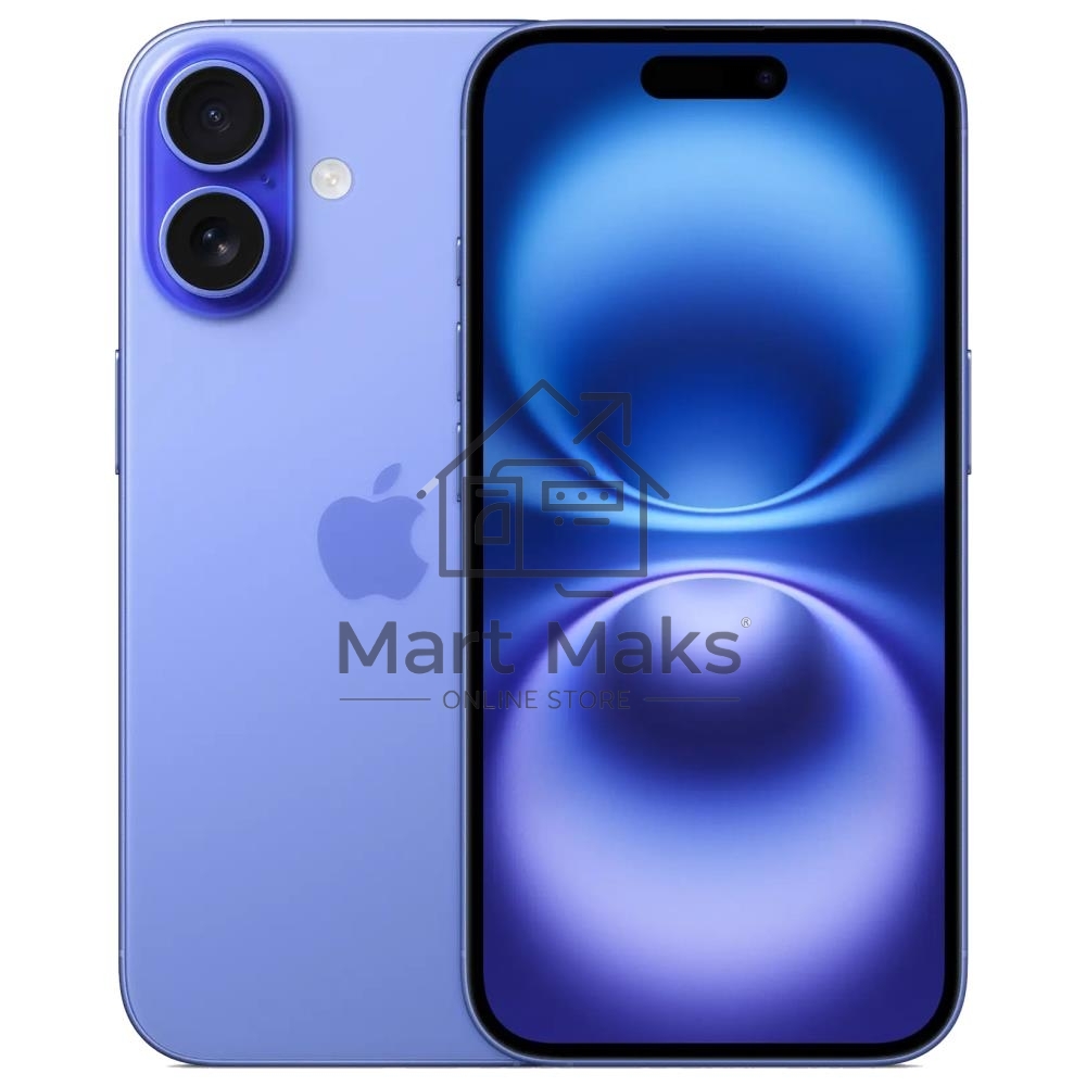 Смартфон Apple iPhone 16, 8/256Gb, ультрамарин