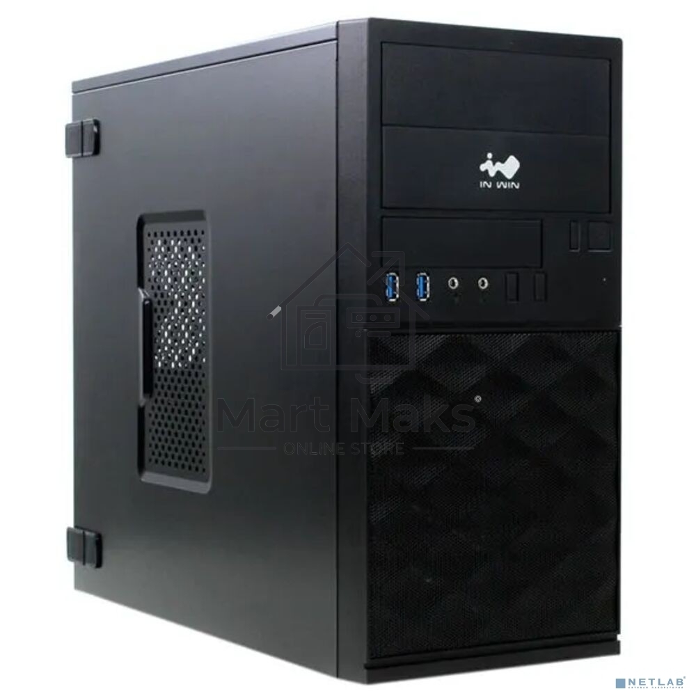 Компьютерный корпус Mini Tower InWin EFS052 Black 600W PM-600ATX U3*2 +A(HD)+ front fan holder+ Screwless mATX