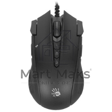 Мышь проводная A4Tech Bloody J90s черный, 8000 dpi, USB, кнопки - 12