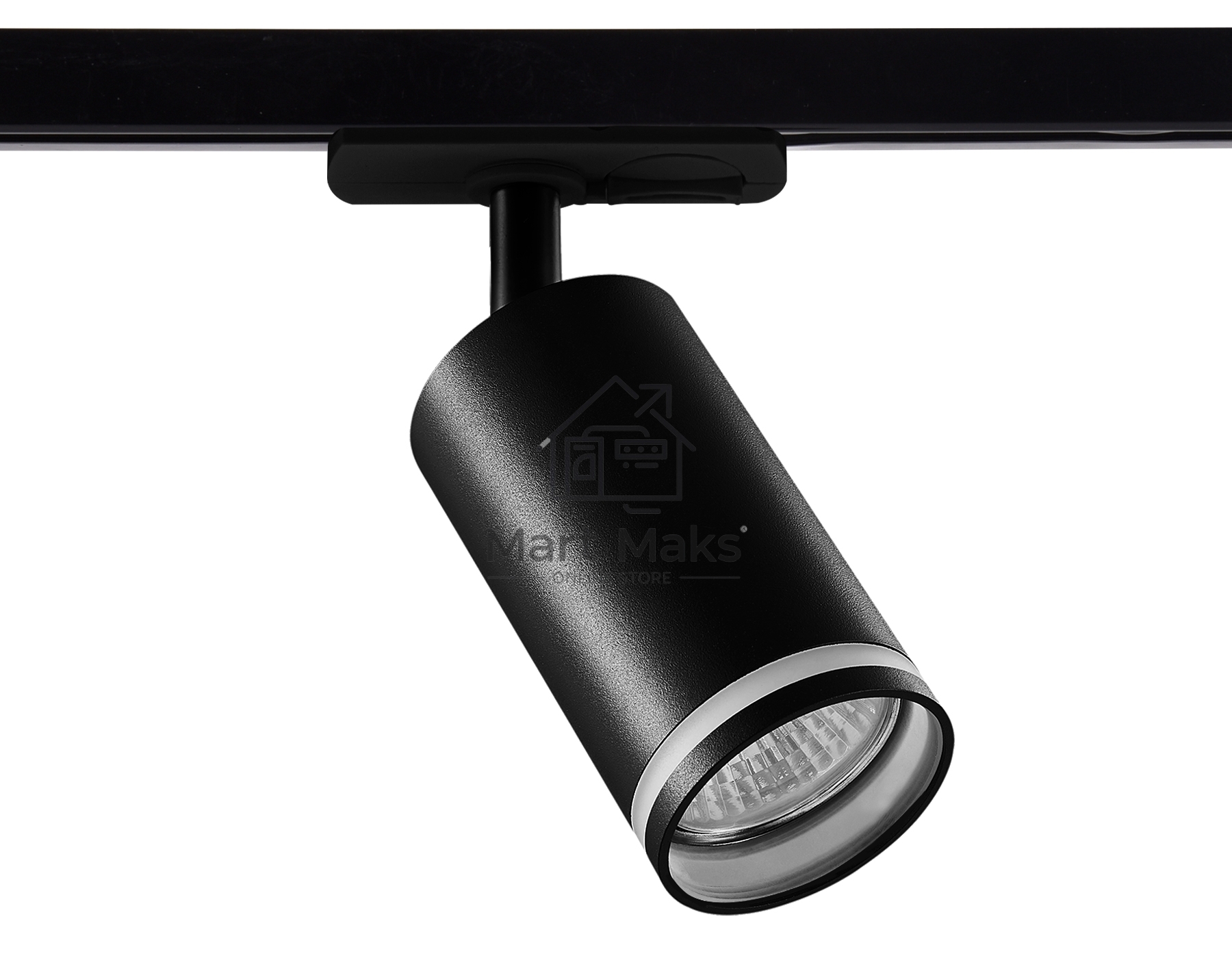 Трековый однофазный светильник Ambrella light GL5202 BK черный GU10 max 12W