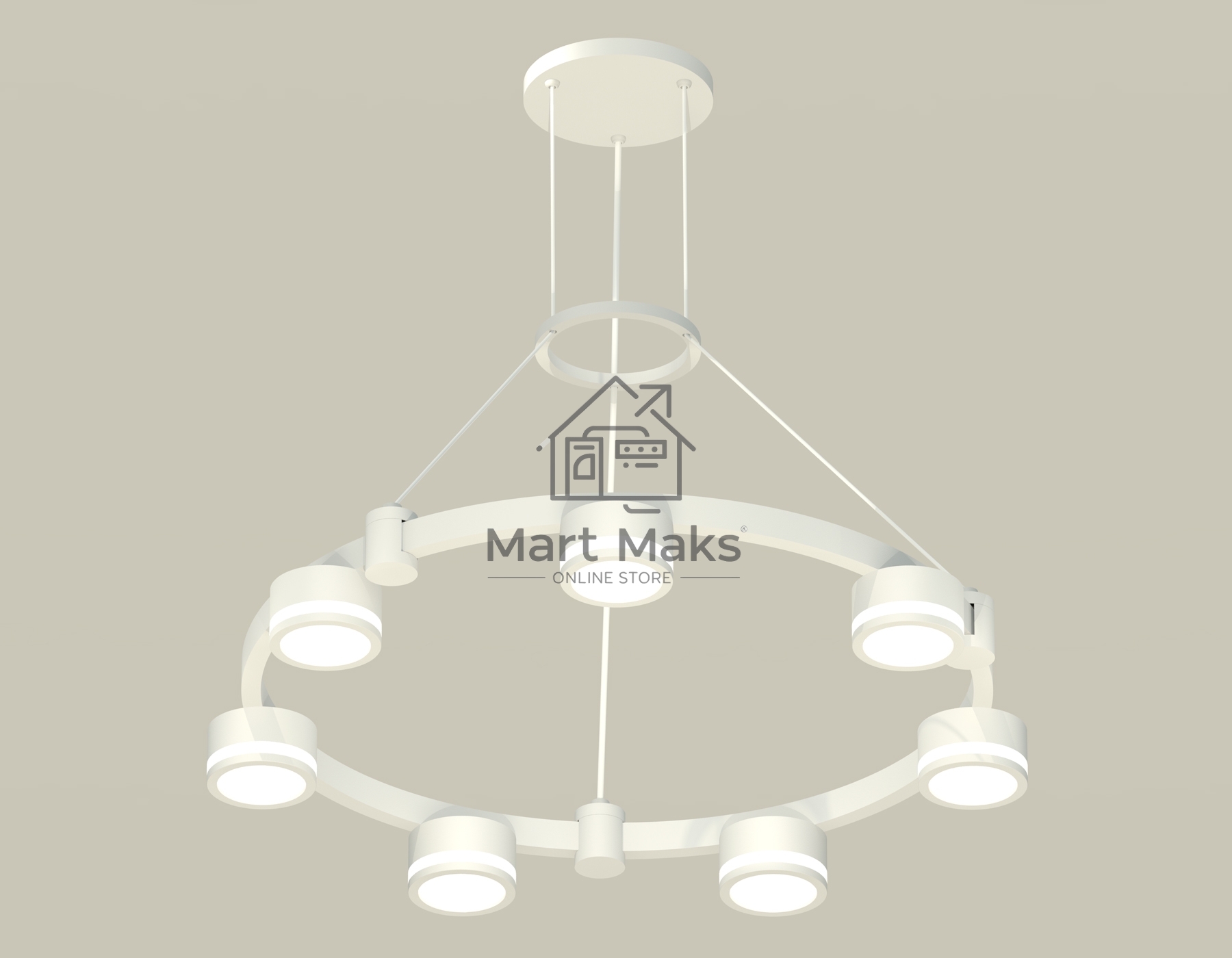 Светильник Ambrella light XR92031600/7 SWH/FR белый песок/белый матовый GX53 (A9203, C9236, N8412)