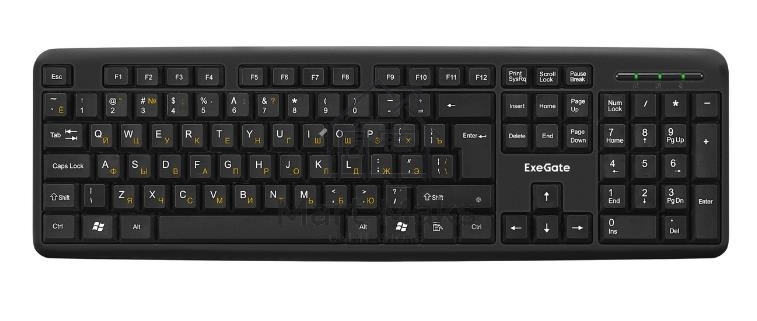 Клавиатура ExeGate Professional Standard LY-405 (EX287138RUS) проводная, USB, черный