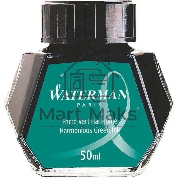 Флакон с чернилами Waterman (CWS0110770) Harmonious Green чернила, 50мл для ручек перьевых
