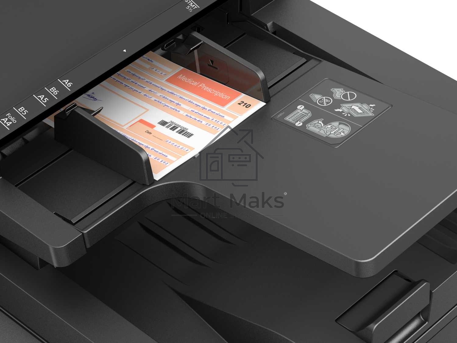 МФУ лазерный Kyocera MA5500ifx (110C0Z3NL0), A4, ч/б, печ. до 55 стр/мин., скан. до 120 стр/мин. (ч/б) 80 стр/мин. (цвет), 1200 x 1200 dpi (печать) 600x600dpi (скан.), USB, RJ-45, Air Print, Mopria