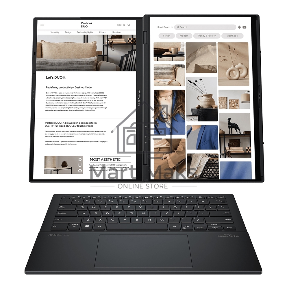 Ноутбук ASUS UX8406CA-QL211X Duo Touch 14+14