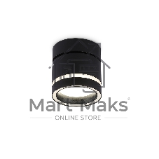 Светильник Ambrella light TA1445 BK/FR черный/белый матовый GX53 max 12W D85*90