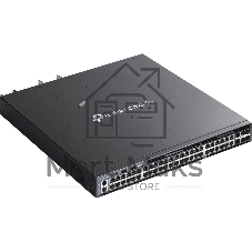 Стекируемый управляемый коммутатор TP-Link SG6654XHP 3го уровня Omada с 48 гигабитными портами PoE+ и 6 портами SFP+