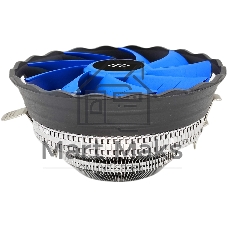 Кулер Digma D-CPC95-PWM2 синий/черный 120мм алюминий 1500rpm 29db 4-pin 95W 66мм