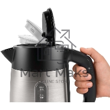Чайник электрический Bosch TWK4P440 черный, 1.7 л, 2400 Вт, скрытый нагревательный элемент