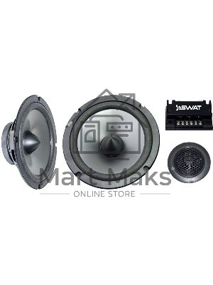 Колонки автомобильные Swat SP-B6.2 (без решетки) 250Вт 88дБ 4Ом 16.5см (6 1/2дюйм) компонентные двухполосные