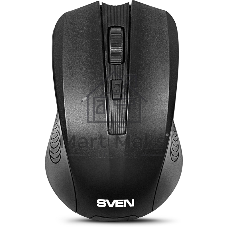 Мышь беспроводная SVEN RX-300 черный, 1000 dpi, радиоканал, USB, кнопки - 4