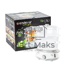Пароварка Endever Vita-170 белый, 11 л, ярусы - 3, 1000 Вт, механическое