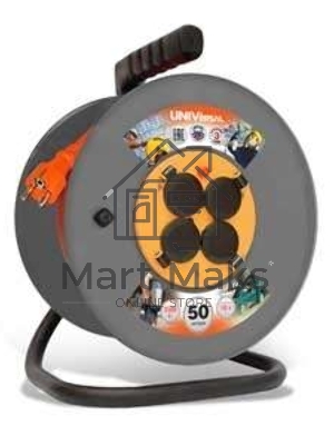 Удлинитель на катушке 4х50м с заземл. 16А IP44 ВЕМ-250 термо ПВС 3х2.5 UNIVersal 9634209