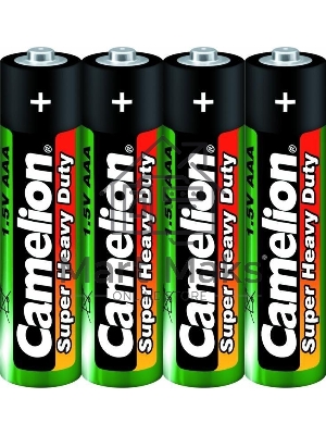 Элемент питания солевой Camelion R R03 (шринка 4шт) 1.5 В
