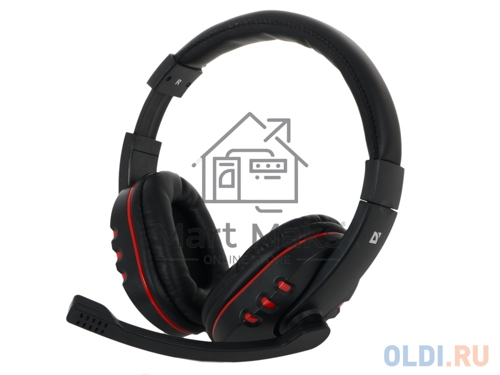 Наушники Defender Warhead G-160 черный, кабель 2,5 м