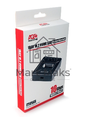 Док Станция SSD M.2 NVME AgeStar 31CBNV1C (GRAY) серый