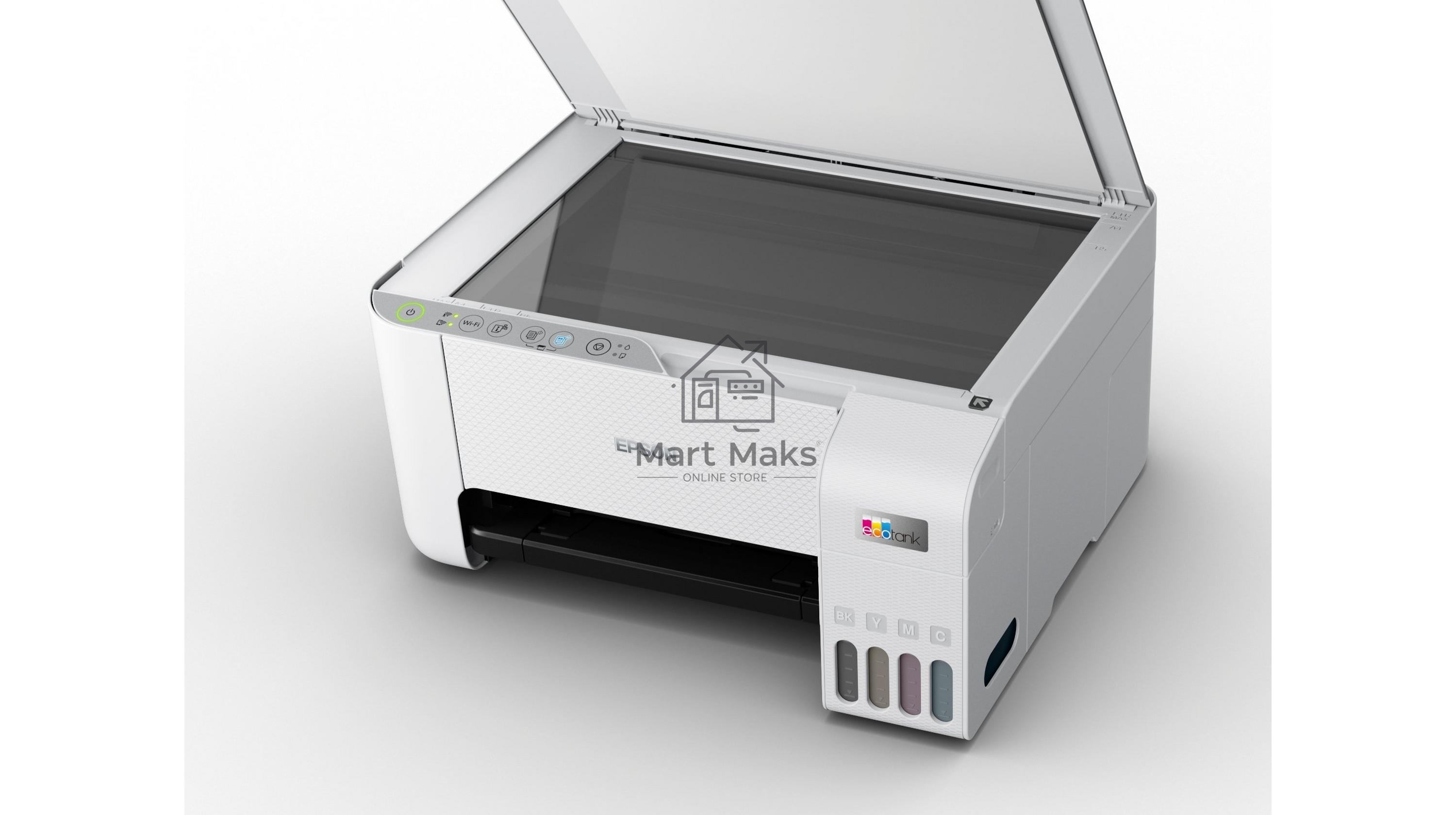 МФУ струйный Epson L3256 (C11CJ67407/C11CJ67414/C11CJ67421/C11CJ67519/C11CJ67504/C11CJ67524/C11CJ67516), A4 цветное, печ. до 10 стр/мин. (ч/б) до 5 стр/мин. (цвет), 1440 x 5760 dpi (печать) 1200x2400dpi (скан.), USB, Wi-Fi