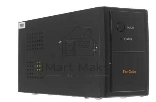 Источник бесперебойного питания ExeGate Power Back BNB-850.LED.AVR.EURO.RJ <850VA/480W, LED, AVR,2 евророзетки, RJ45/11, Black>