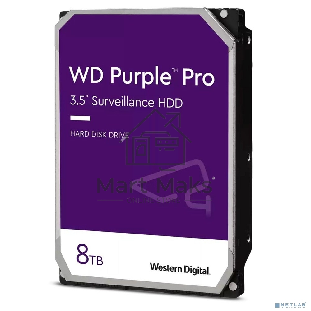 Жесткий диск Western Digital 8TB Purple (WD85PURZ) Serial ATA III, 5640- rpm, 256Mb, 3.5