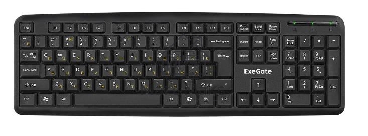 Клавиатура Exegate LY-331 проводная, USB, черный