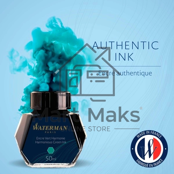 Флакон с чернилами Waterman (CWS0110770) Harmonious Green чернила, 50мл для ручек перьевых