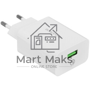 Сетевое зарядное устройство BOROFONE (6931474702487) BA21A QC3.0 для Type-c - белый