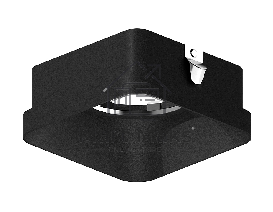 Насадка для корпуса светильника N7702 SBK черный песок 70*70*H35mm Out10mm MR16