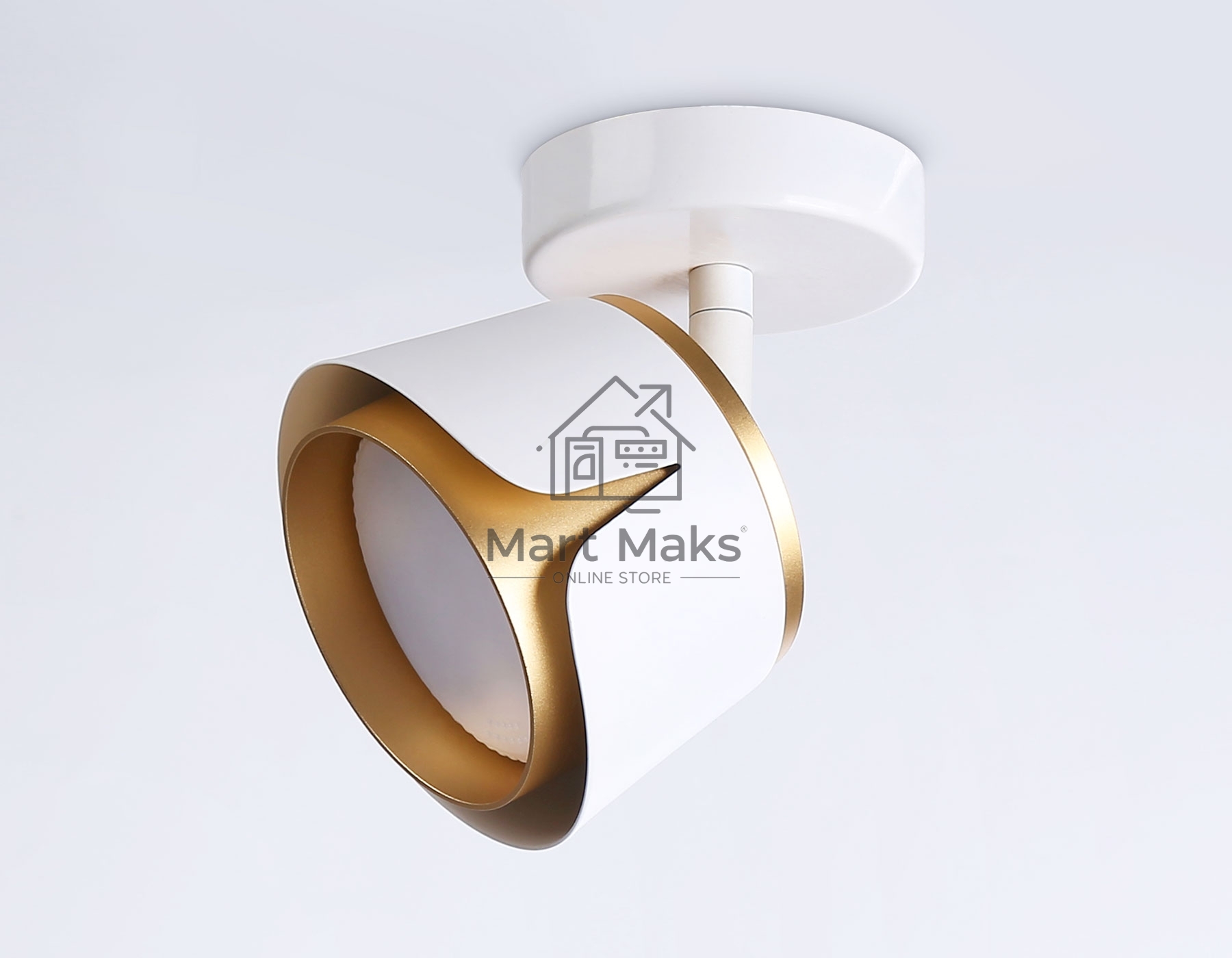 Светильник Ambrella light TN71224 WH/GD белый/золото GX53 D100*147
